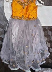 Gray N Mustard Girl Frok