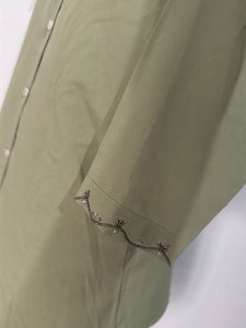 Embellished Olive Green Top