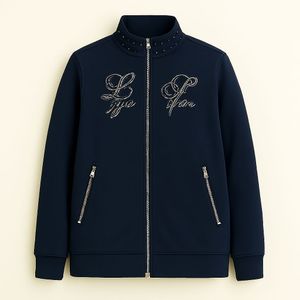 Navy Zip Up Jacket