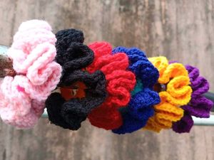 Cute Flower Hair scrunchies