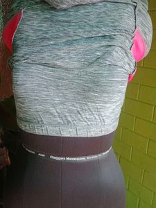 Athletic Tank Top - Gray &amp; Pink