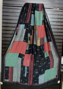 Abstract Pattern printed cotton silk dupatta