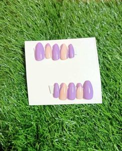 Red &amp; Pink Heart Press-On Nails