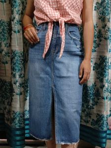 Retro Gingham Tie-Front Top