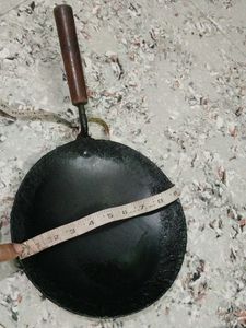 Vintage Black Iron Tawa/Griddle