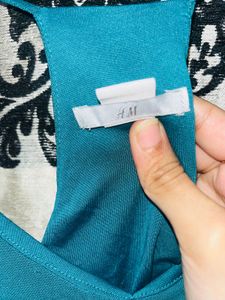 H&amp;M Teal Halter Dress