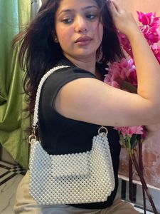 White Pearl Shoulder Bag