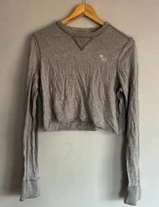 Abercrombie Gray Long Sleeve Top