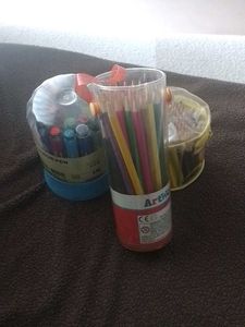 Variety of Colourpencil & Pen