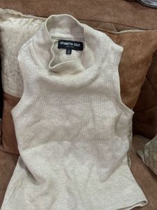 Sleeveless Mock Neck Top