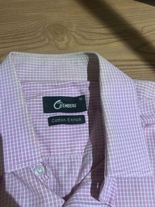 🔥SALE- Only pink Shirt Available 🔥pure Cotton