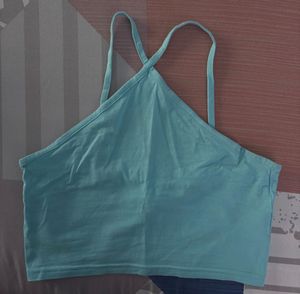 Cute Blue Crop Top