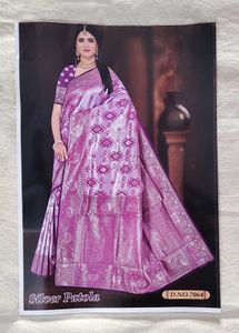Silver Patola Saree