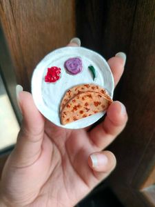 Handcrafted aloo paratha Miniature