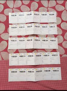 40  Piece Shipping Sticky Labels