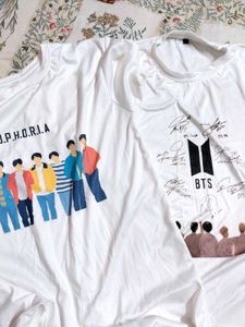 BTS White T-Shirts (Two)