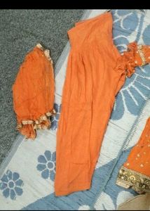 Orange Kurta Set