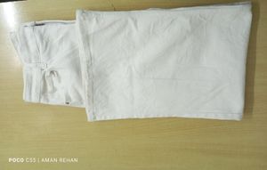 Brand New Ladies White Jean Waist 34