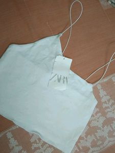 Zara White Crop Top