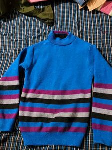 Striped Turtleneck Sweater