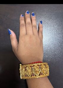 Temple Jewellery Style Golden Bangles