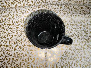 Black With White Spotted Mug