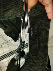 Corduroy Plaid Semi Winter Shirt