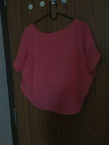 Pink &#39;Don&#39;t Worry&#39; Crop Top