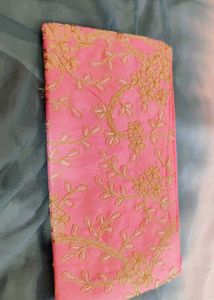Set Of 2 New Embroidered Pouch Clutches