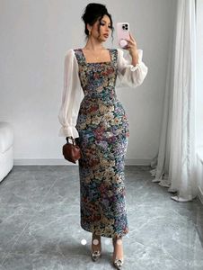 Floral Print Midi Dress