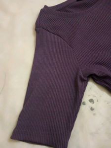 Purple Short Sleeve Top