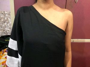 ONE SHOULDER KAFTAN DRESS