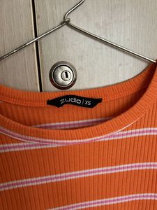 Zudio Orange (XS) Top New