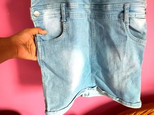 Pencil Skirt Short Dungree