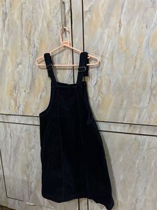 Black Dungaree Dress