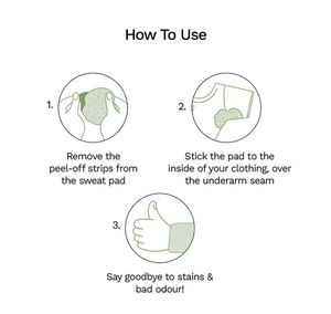 Unused - Sweat Pads - Unisex; PEE SAFE