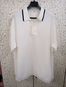 TOPTEN Classic White Knitted Polo T- Shirt
