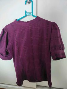 Stylish Purple Top Party Wear