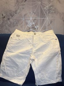 USPA White Denim Shorts
