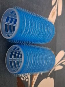 Blue Hair Rollers(set Of 5)