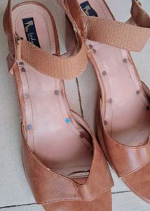 Lady Queen Brown Wedge Sandals