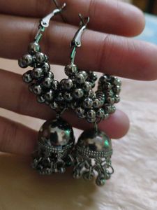 Hoop Jhumka Earrings