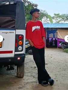 Oversize T-shirt Printed T-shirt Baggy Loose  Fit
