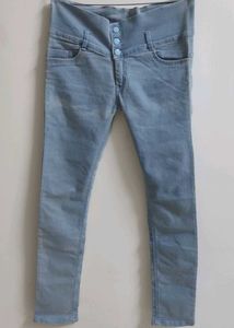 Light Blue High-Waisted Jeans