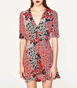 Zara Floral Print Mini Dress