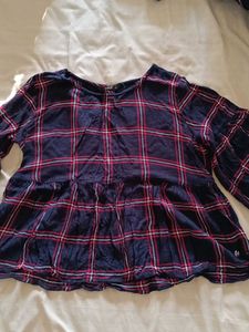 Plaid Flannel Top