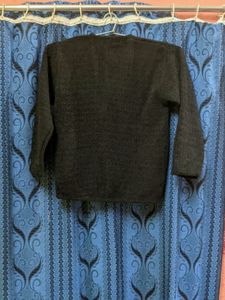 Girl Black Cardigan Full.