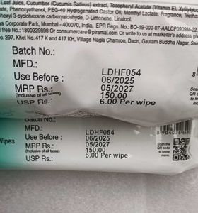 2 Lacto Calamine Wipes