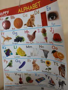 Alphabet Wall Chart-Leminated
