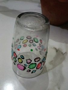 homemade glass painting sample